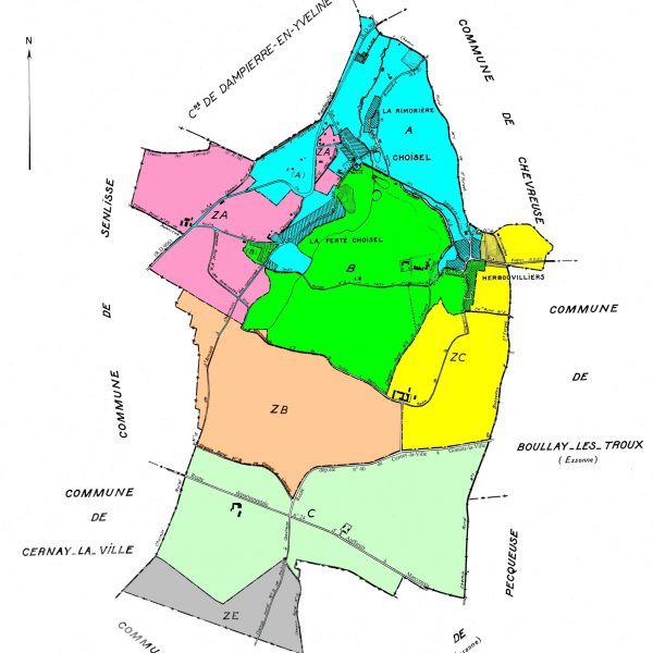 cadastre zonage couleur